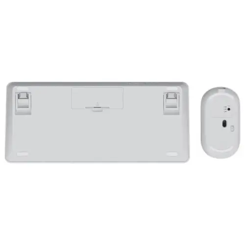 Pack clavier Qwerty & souris sans fil LYRA Bluetooth - ECO - blanc
