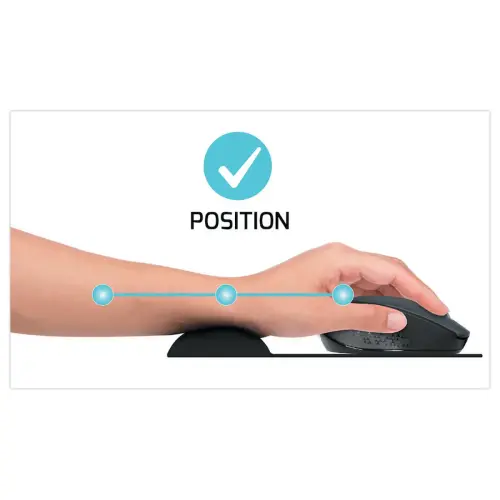 Tapis de souris ergonomique - Noir