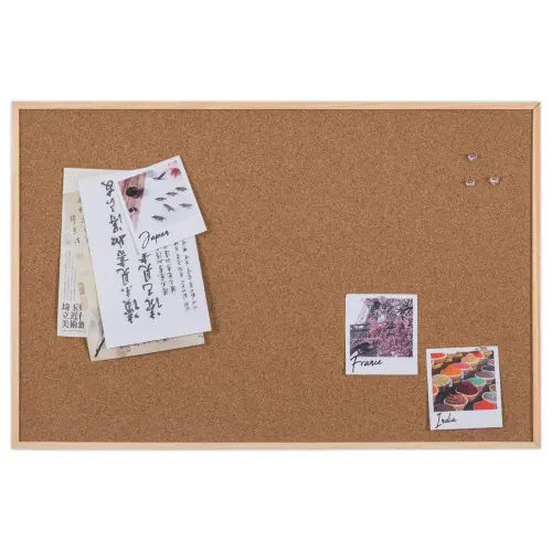 Tableau liège avec cadre bois – 60 x 90 cm – Bi-Office