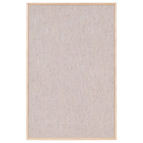 Tableau tissus gris cadre bois 60 x 90cm