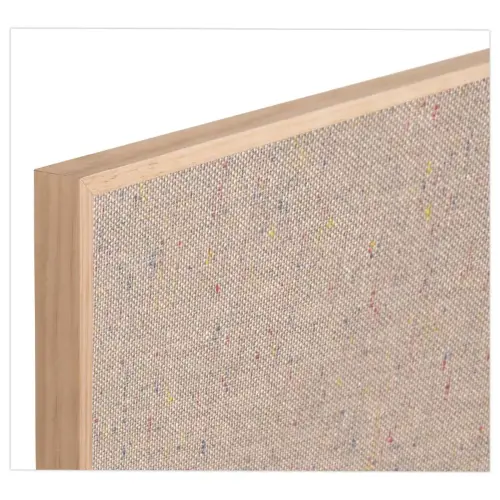 Tableau tissus gris cadre bois 60 x 90cm