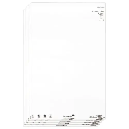 5 Blocs de papier pour chevalet - 5 x 20 feuilles unies - LEGAMASTER 
