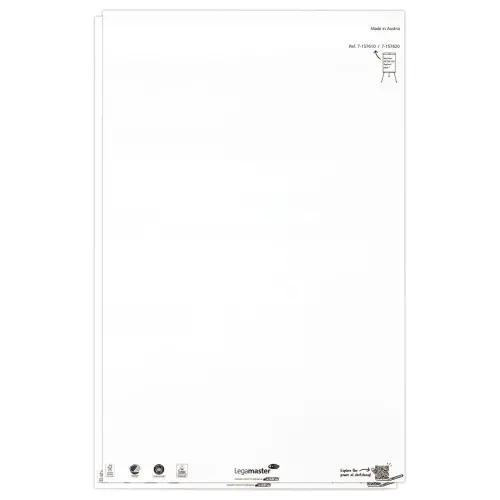 2 Blocs de papier pour chevalet - 2 x 50 feuilles unies - LEGAMASTER