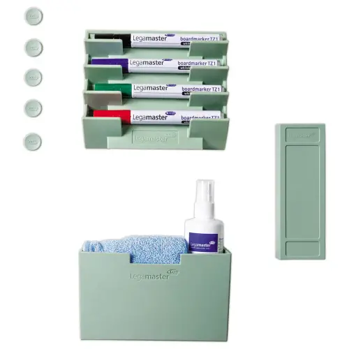 Brosse magn&eacute;tique verte pour tableau blanc - Rechargeable - LEGAMASTER 