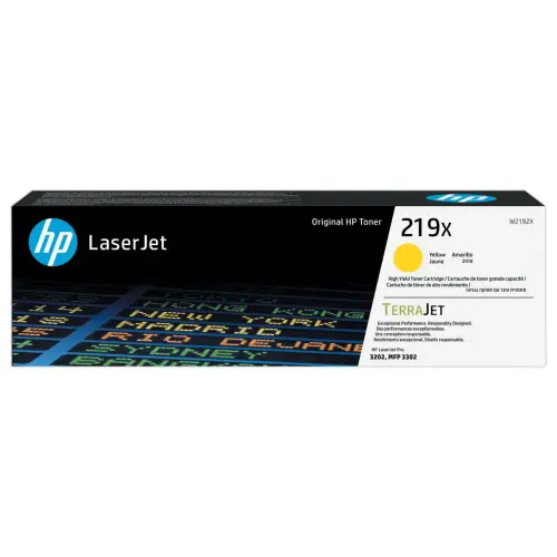 Toner laser HP 219X grande capacité jaune