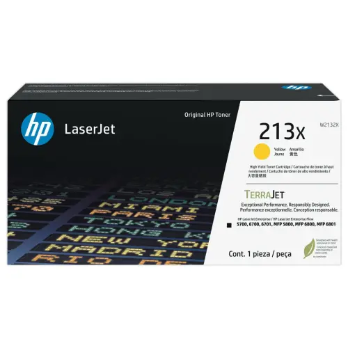 Toner HP W2132X jaune