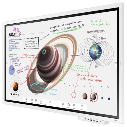 Ecran Flip 55" Samsung + support à roulettes Neomounts