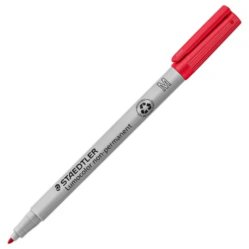 Feutre Lumocolor® non-permanent 315 pointe moyenne 1 mm rouge
