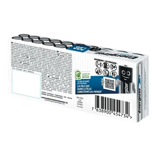 20 piles lithium ENERGIZER Ultimate L92 (AAA) 