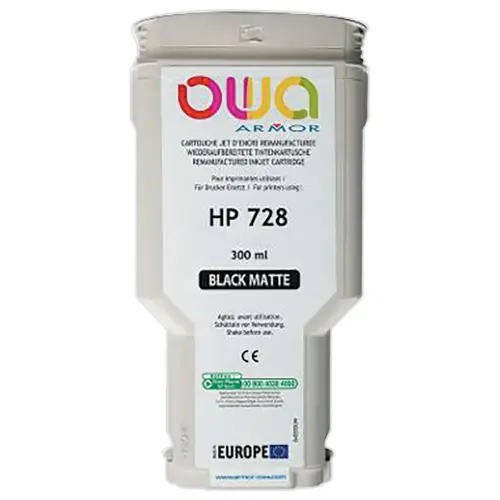Cartouche JE compatible HP 728 noir OWA 