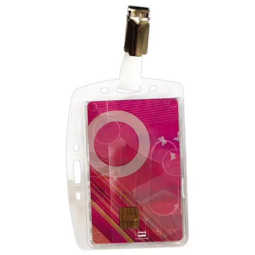 25 Porte-cartes magnétiques avec clip - 1 carte - DURABLE