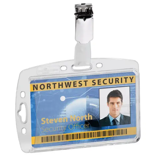 25 Porte-cartes magn&eacute;tiques avec clip - 2 cartes - DURABLE 