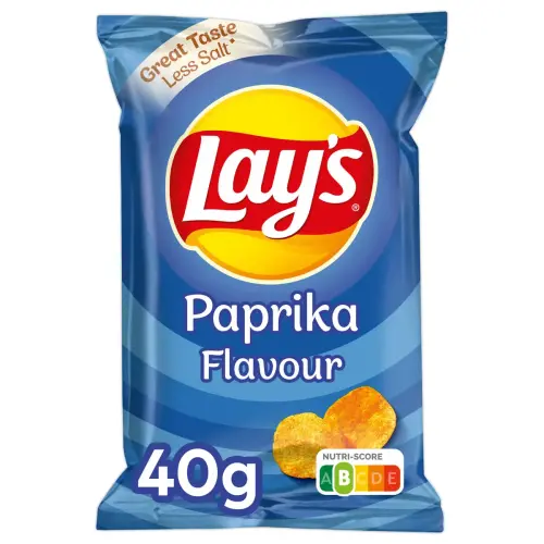 Lot de 20 CHIPS LAYS PAPRIKA 40GR