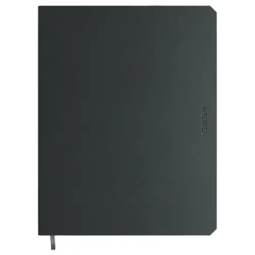 Carnet de Kempen large ligné Ashblack - Noir