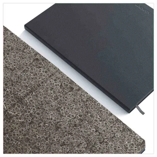 Carnet de Kempen large ligné Ashblack - Noir