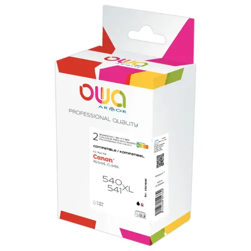 Pack 2 cartouches JE OWA compatibles PG-540XL / CL-541XL assortis