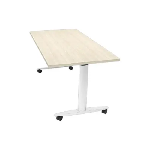 table basculante sur roulettes 120x80x74,1 cm chêne/blc