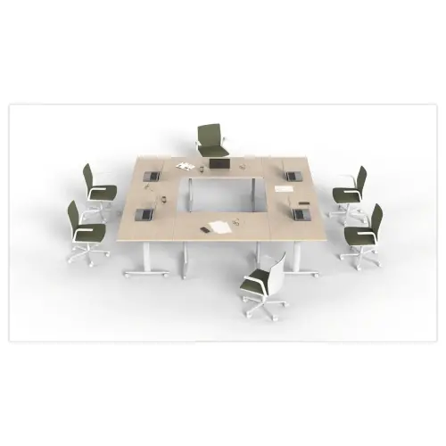 table basculante sur roulettes 120x80x74,1 cm chêne/blc