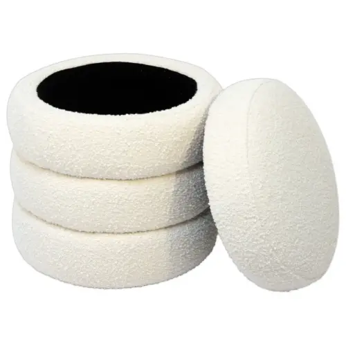Pouf rangement bouclette 
