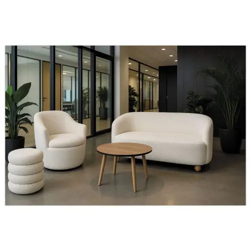 Pouf rangement bouclette 