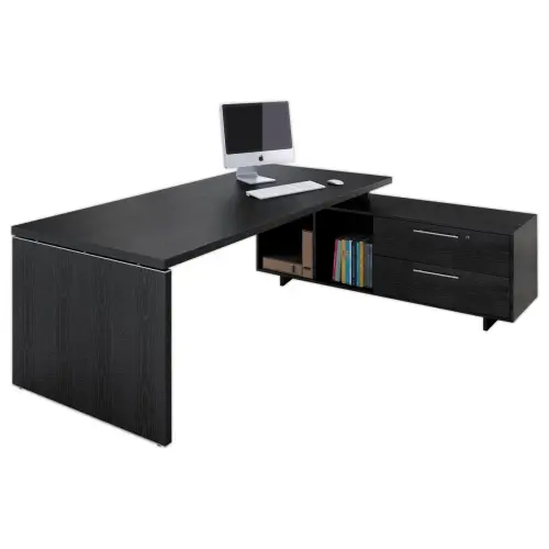 Bureau direction sur cr&eacute;dence - pied panneau 