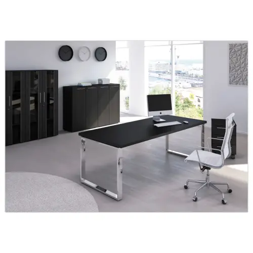 Bureau direction pieds cadre m&eacute;tal 