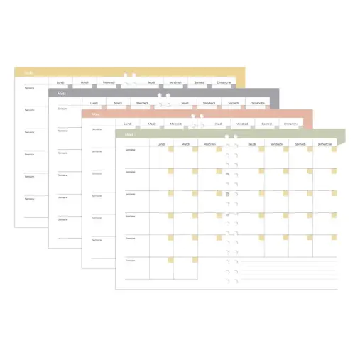 Agenda 21 perp&eacute;tuel semainier S Eterny Graphic - Fran&ccedil;ais 
