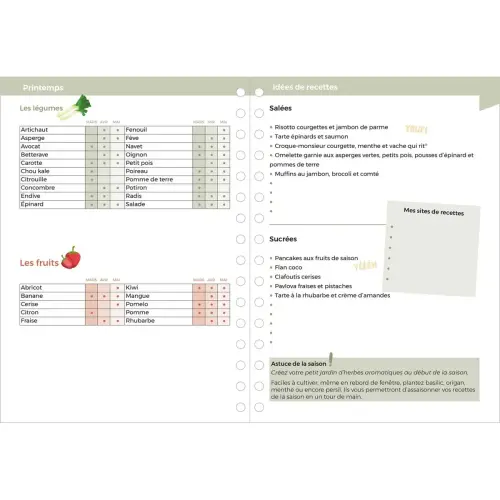 Agenda 21 perp&eacute;tuel semainier S Eterny Graphic - Fran&ccedil;ais 