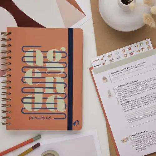 Agenda 21 perp&eacute;tuel semainier S Eterny Graphic - Fran&ccedil;ais 