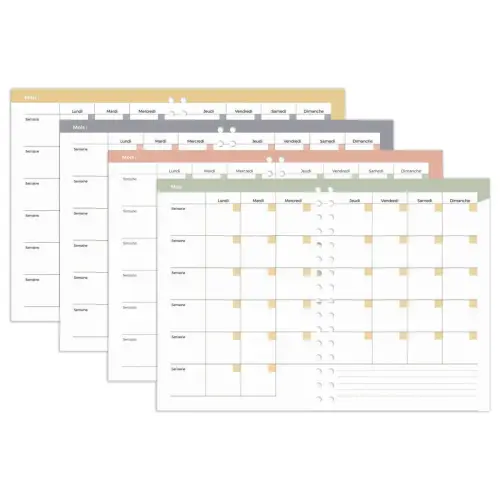Agenda 21 perpétuel semainier S Eterny Fleurs - Français