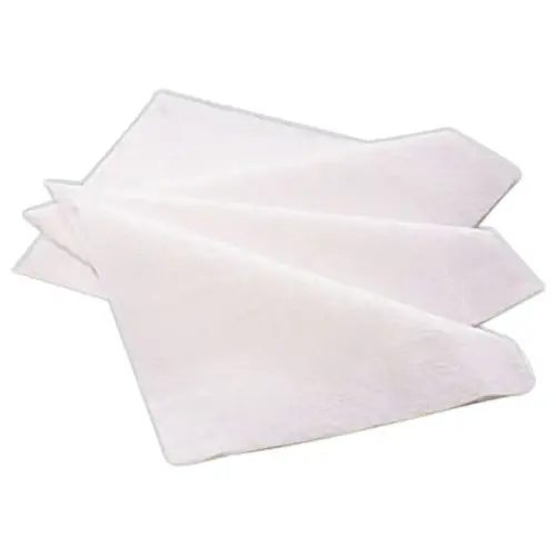 200 serviettes 30 x 30cm simple épaisseur - Blanc