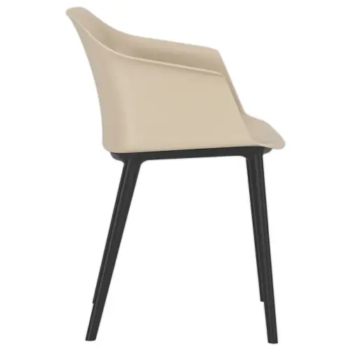 Fauteuil polypro intérieur/ extérieur beige