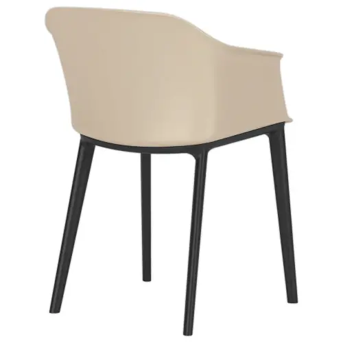 Fauteuil polypro intérieur/ extérieur beige