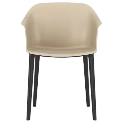 Fauteuil polypro intérieur/ extérieur beige