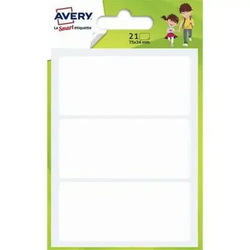 10 paquets de 21 étiquettes multi-usage blanches Avery