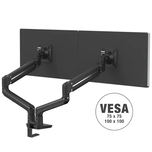 Bras porte-écran Top Mount Tallo - Double - Noir - Fellowes