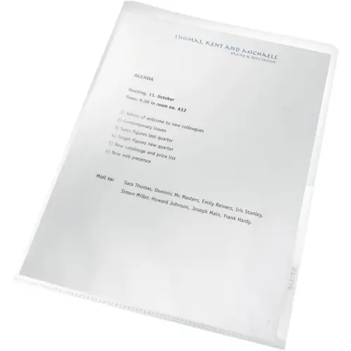 Leitz recycl&eacute; pochette coin A4 140 microns 