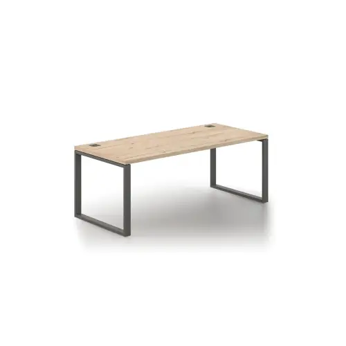 Bureau direction Milan - L180 - M&eacute;tal et ch&ecirc;ne 