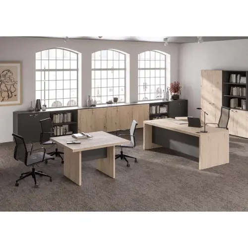 Bureau direction Milan - L180 - Mélaminé et chêne