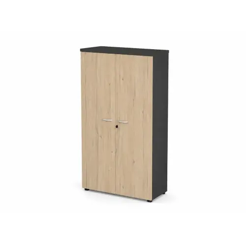 Armoire haute MILAN - 90 x 46 x 200 cm - Ch&ecirc;ne 