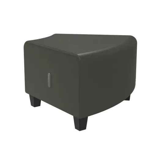 Pouf d'angle - Gris - Alba 
