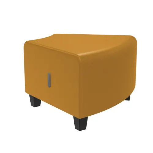 Pouf d'angle - Jaune - Alba