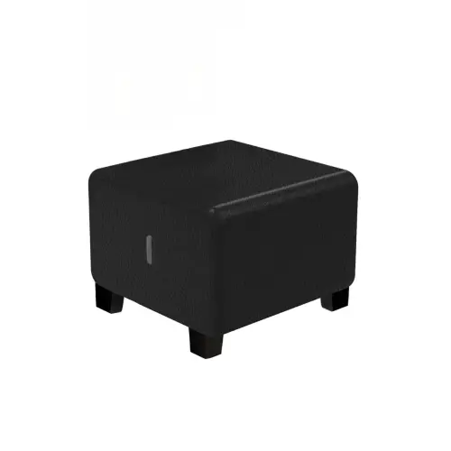 Pouf 1 place - Noir - Alba
