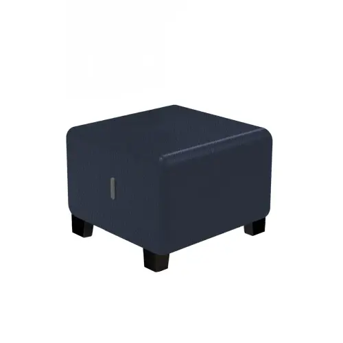 Pouf 1 place - Bleu foncé - Alba