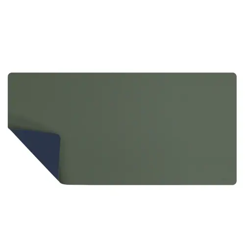 Tapis sous-main réversible - 80 x 40 cm - Marine / vert - Fellowes