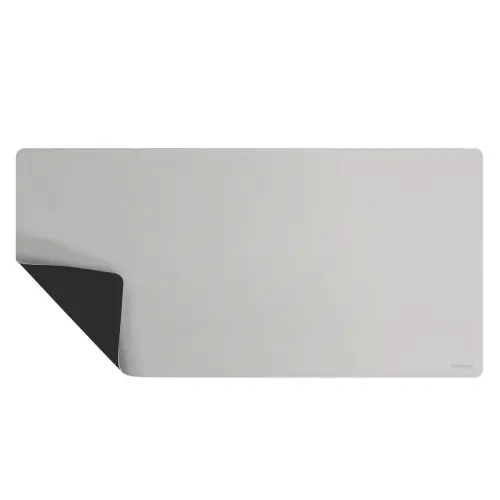 Tapis sous-main r&eacute;versible - 80 x 40 cm - Noir et gris - Fellowes 