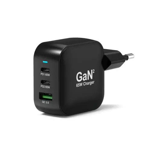 Chargeur secteur USB-C - 65W + Câble 2m - Port Connect
