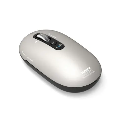 Souris sans fil PURE MAC - Bluetooth - Rechargeable - Beige - Port Connect