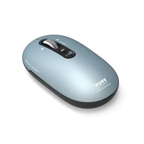 Souris sans fil PURE MAC - Bluetooth - Rechargeable - Bleu - Port Connect 