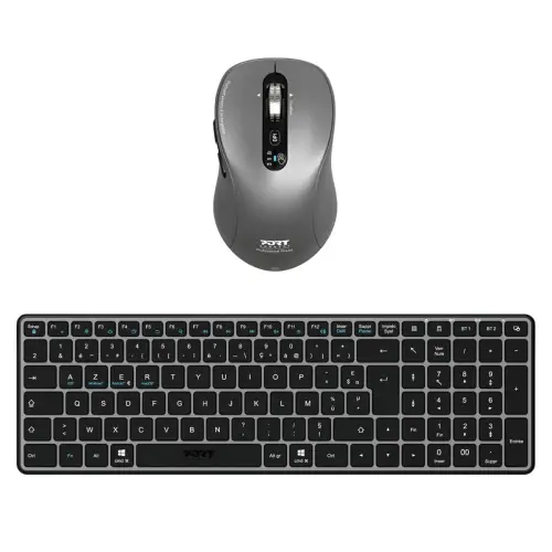 Pack souris et clavier sans fil - Bluetooth - Port Connect 